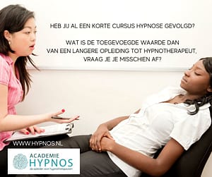 verschil tussen korte en lange opleiding hypnose